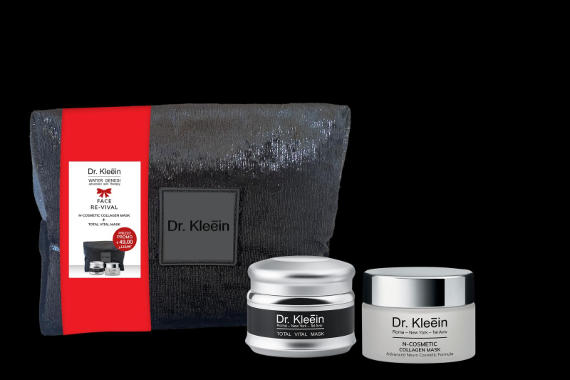 DR KLEEIN FACE RE-VIVAL COLLAGEN MASK+TOTAL VITAL MASK