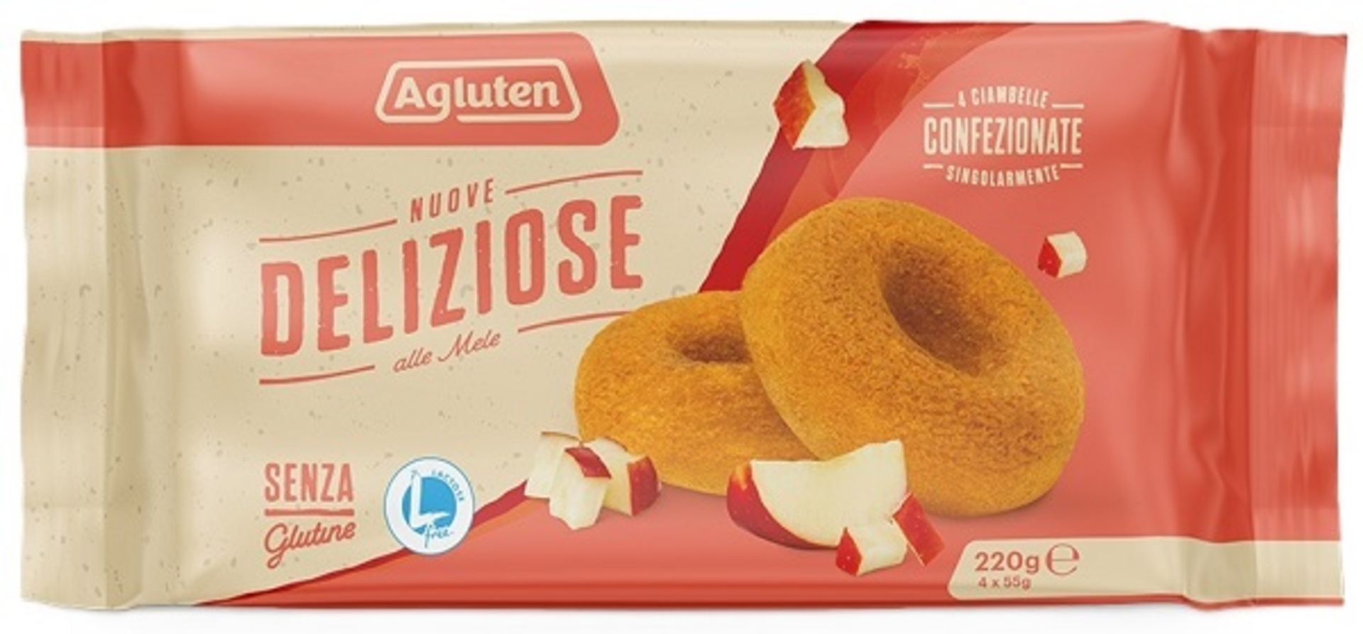 AGLUTEN NUOVE DELIZ MELE 4X55G