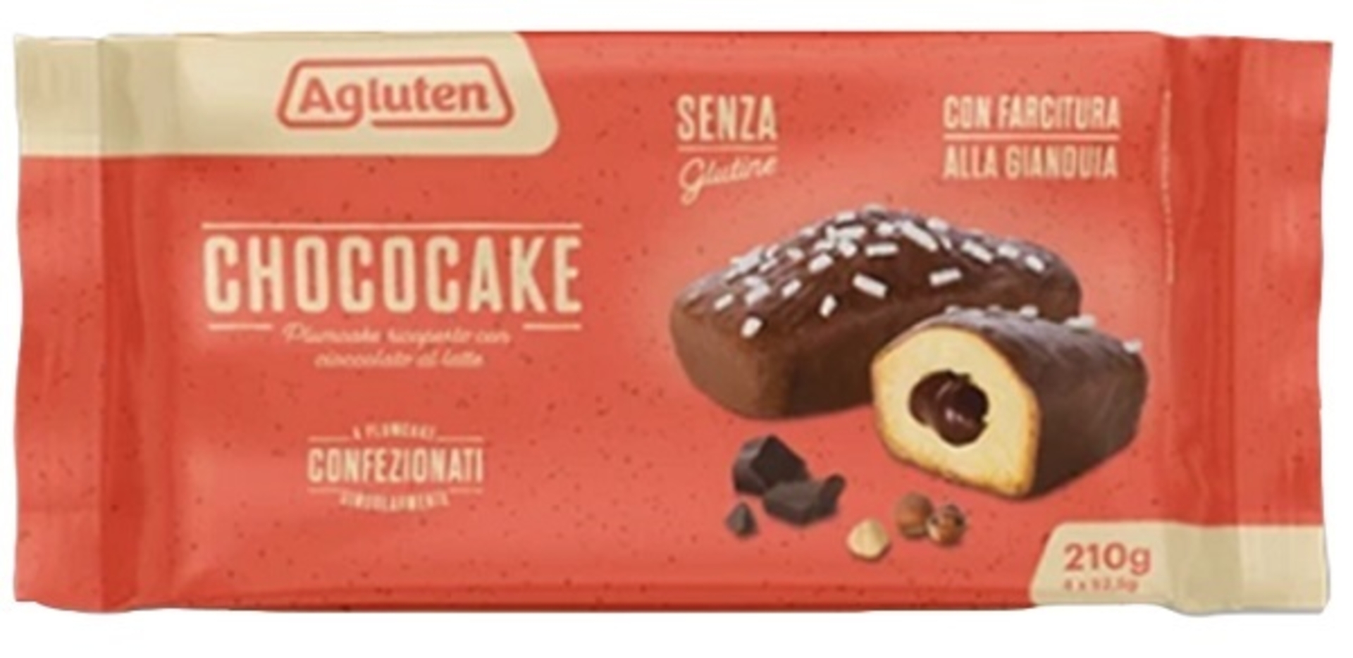 AGLUTEN CHOCOCAKE 4PZ 52,5G